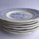 6 talking dessert plates Gien Museum