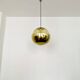 Golden Space Age Glass Pendant Lamp by Peill and Putzler