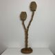 Lampadaire bambou rotin coco vintage