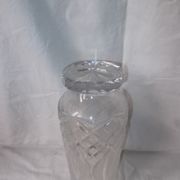 Cut crystal vase