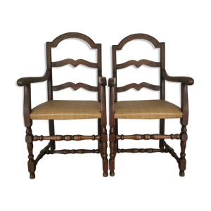 deux fauteuil rustiques