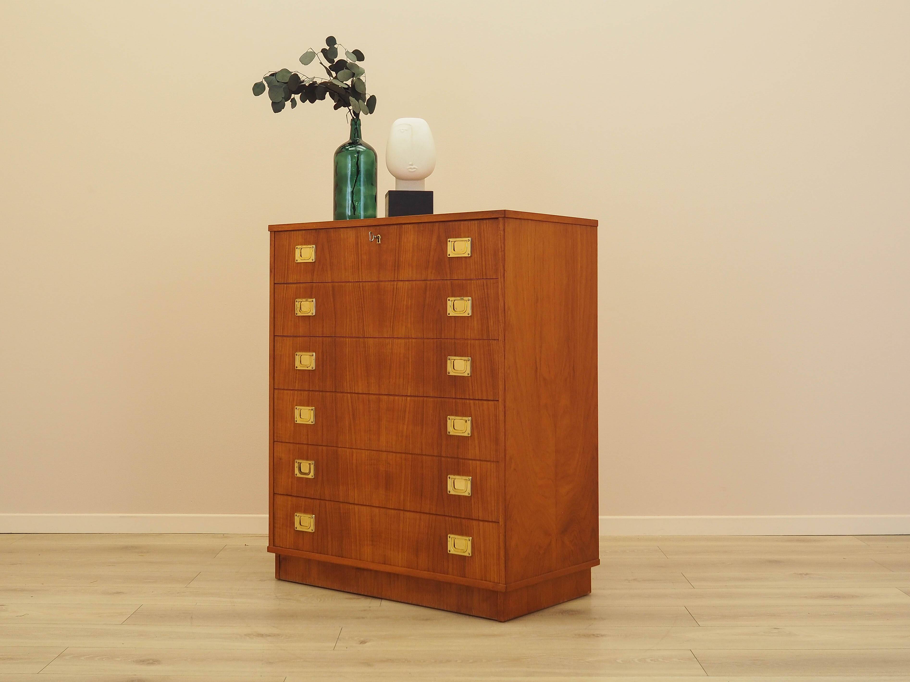 Teak chest of drawers, Danish design, 1960s, made in Denmark