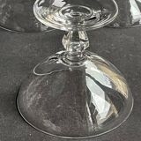 6 coupes à champagne – cristal uni taillé