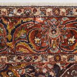 Tapis médaillon tissé à la main - avec des fleurs