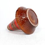 Large vintage lava ceramic vase by KIL Liboje, 1960s.