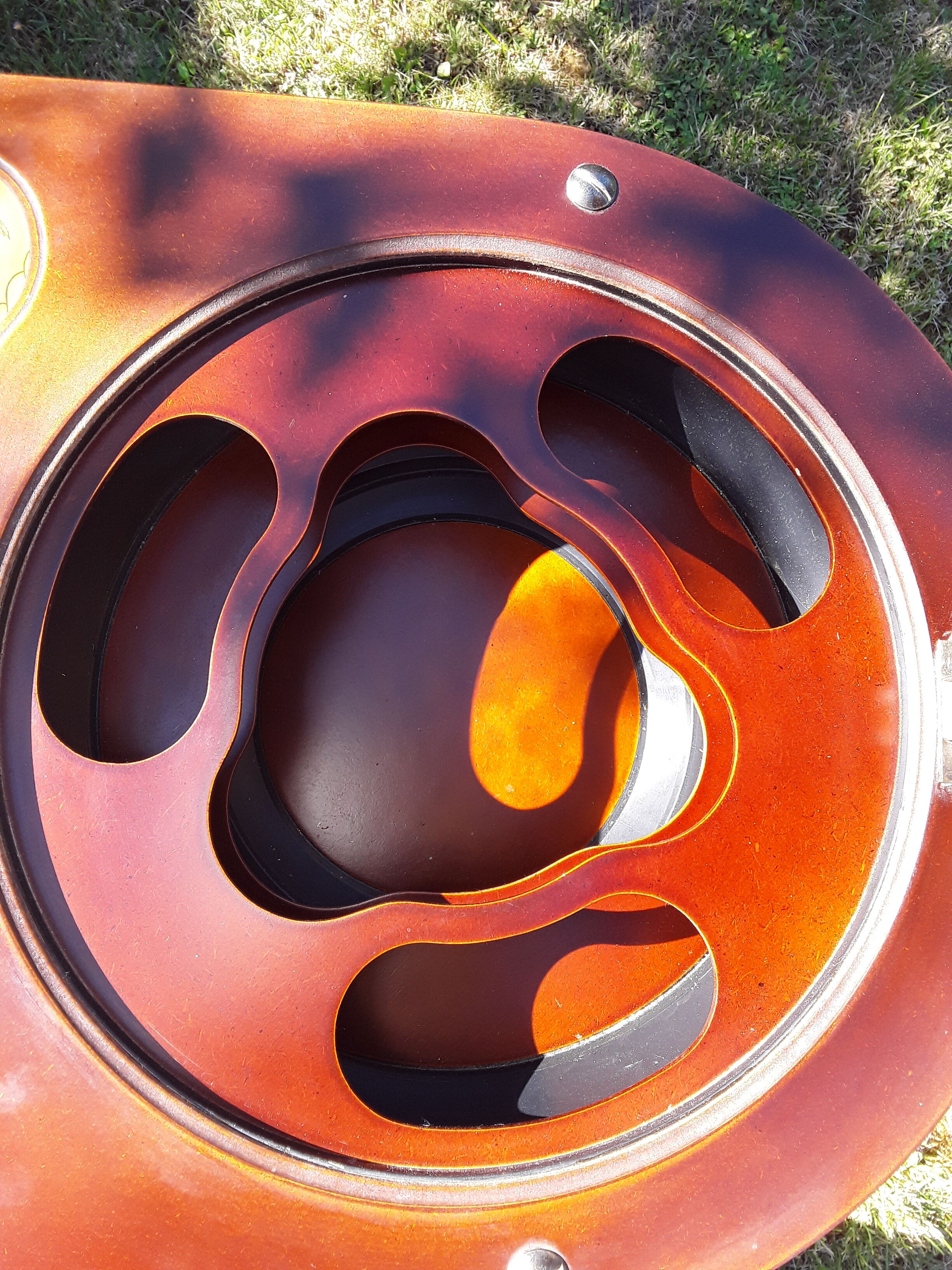 Vintage globe bar trolley