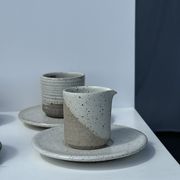 Service de petite vaisselle modulable en céramique indonésienne (6 éléments + coupelles)