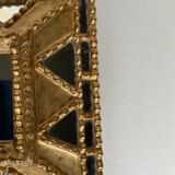 Mirror with parclose ien gilded wood