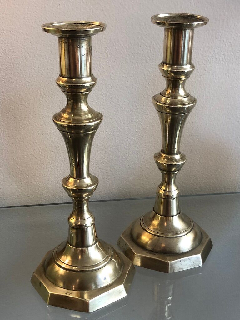 Couple of brass candlesticks