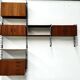Vintage teak modular wall system by Tomado for Musterring, 1960s