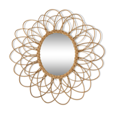 Rattan sun mirror 55cm