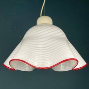 Murano glass Fazzoletto pendant, Italy, 1970s