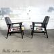 Chair completely renovated vintage (wood, fabric, trim).