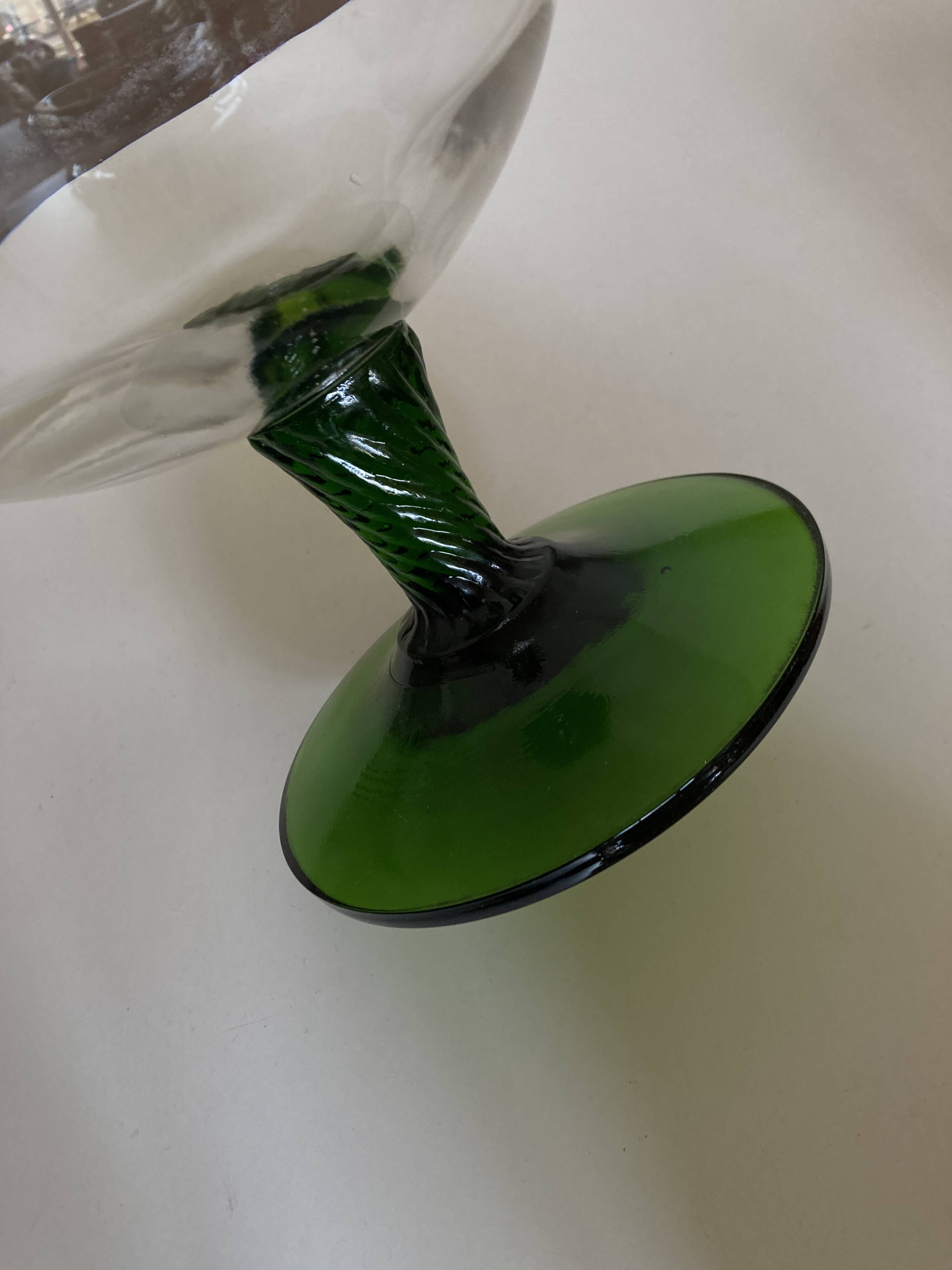 XXXL vase in Empoli glass, Italian work, Italy 1960