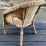 Children's rattan armchair