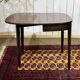 Table console demi lune anglaise en acajou 19ème