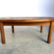 Mid-century Danish teak and tile Tue Poulsen coffee table by Haslev, 1960s