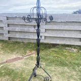 Twisted iron coat rack, 19th century