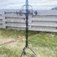 Twisted iron coat rack, 19th century