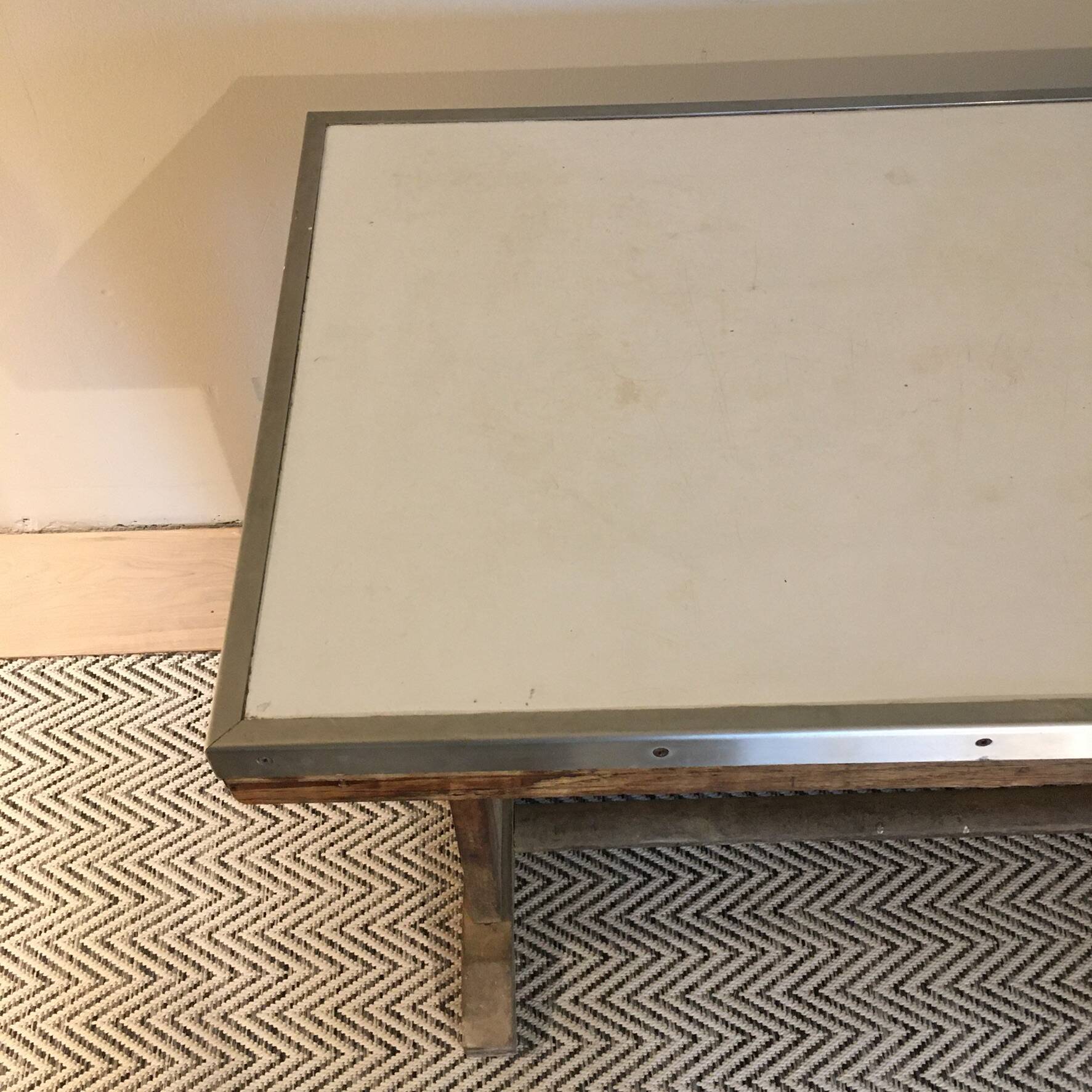 Wood and Formica bistro table