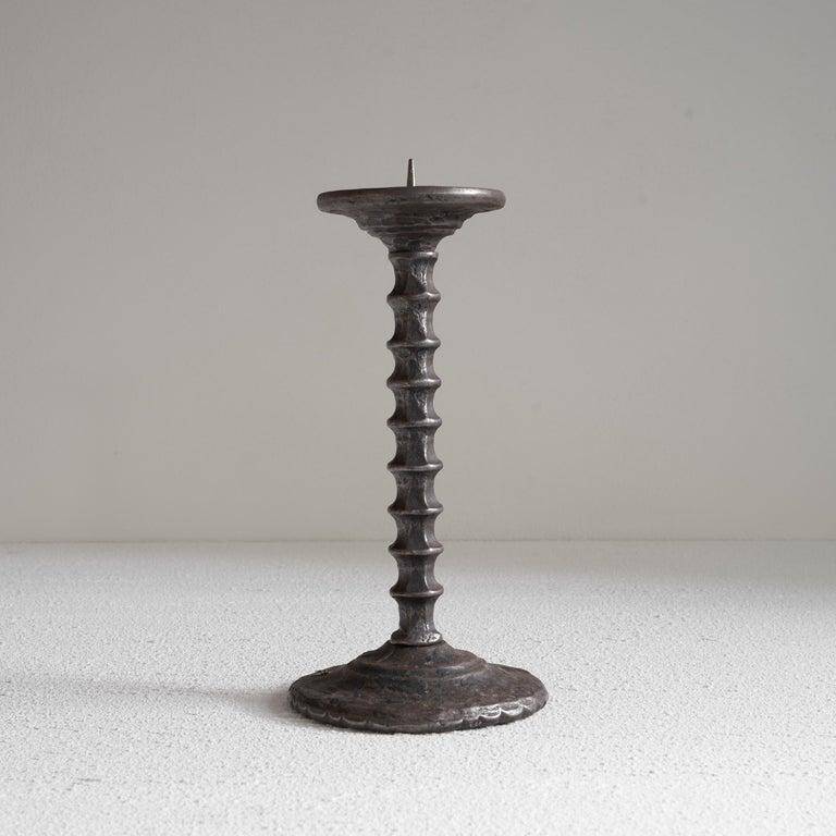 Brutalist chandelier handmade metal
