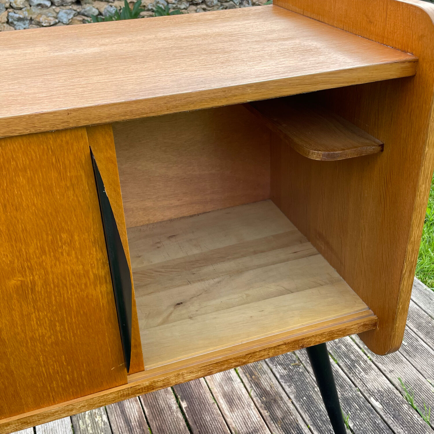 Vintage sideboard 1960 light oak