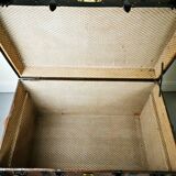 Late 19th Century Oak Banded Storage Travel Trunk / Chest