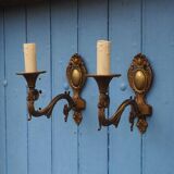 Vintage Rams Head French Bronze Wall Sconces Wall Lights C1930s Pair