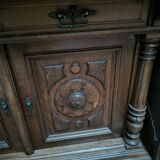 2 body sideboard in solid oak circa 1880