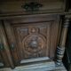 Two-part solid oak buffet circa 1880