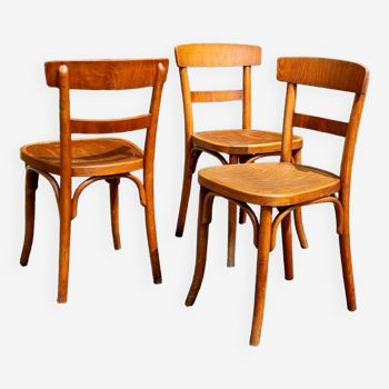 3 chairs bistrot Thonet 40s