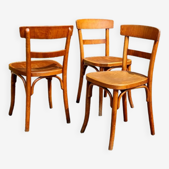 3 chaises bistrot Thonet années 40