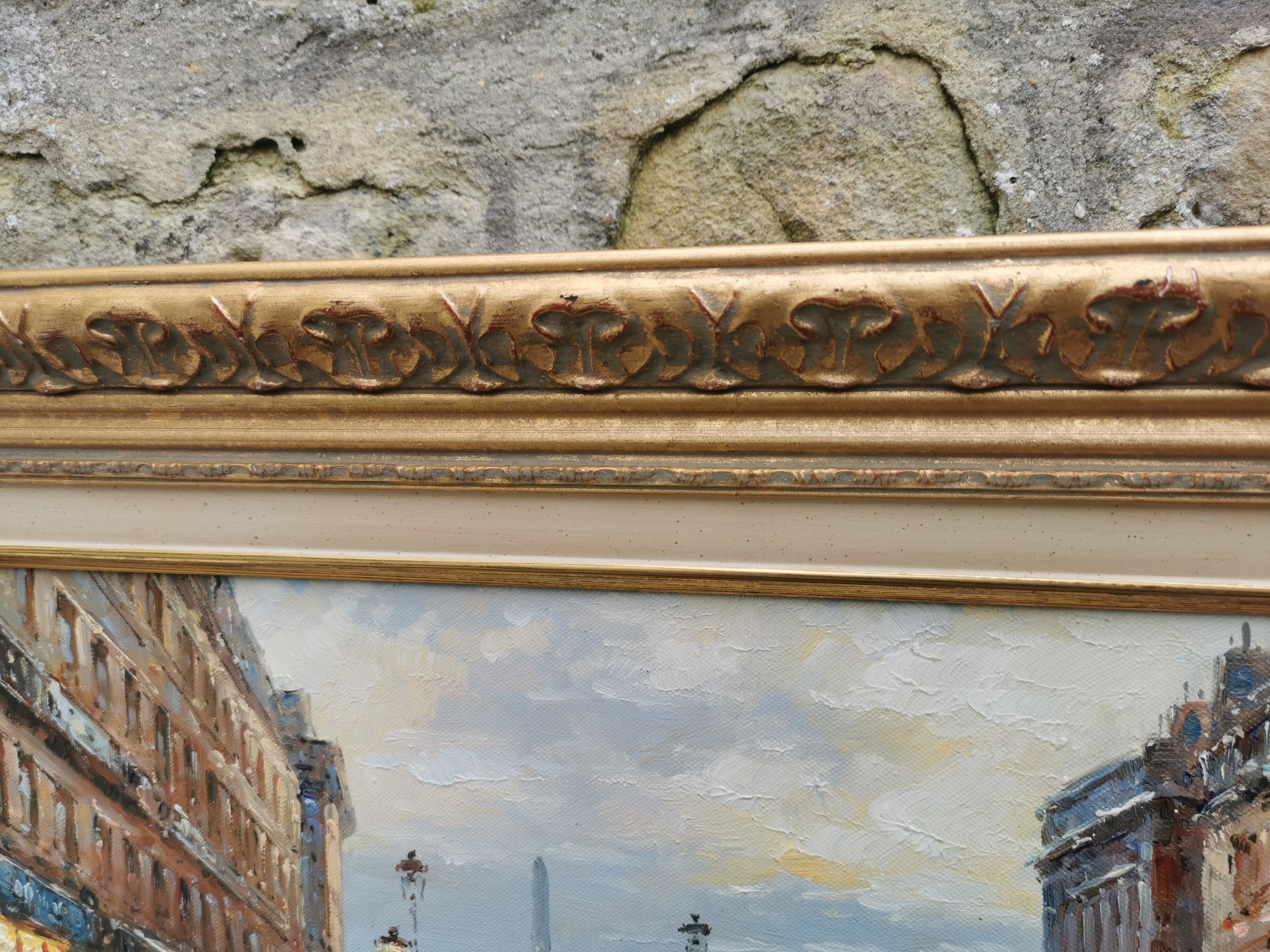 Walter SITA Oil on canvas Paris place de la concorde