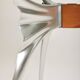 Bernard Dequet glass and aluminium desk for Protis, 1980s