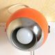 Eye ball wall lamp Space Age orange 60s