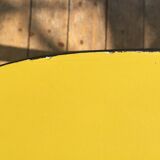 Duo of vintage formica mustard yellow stools