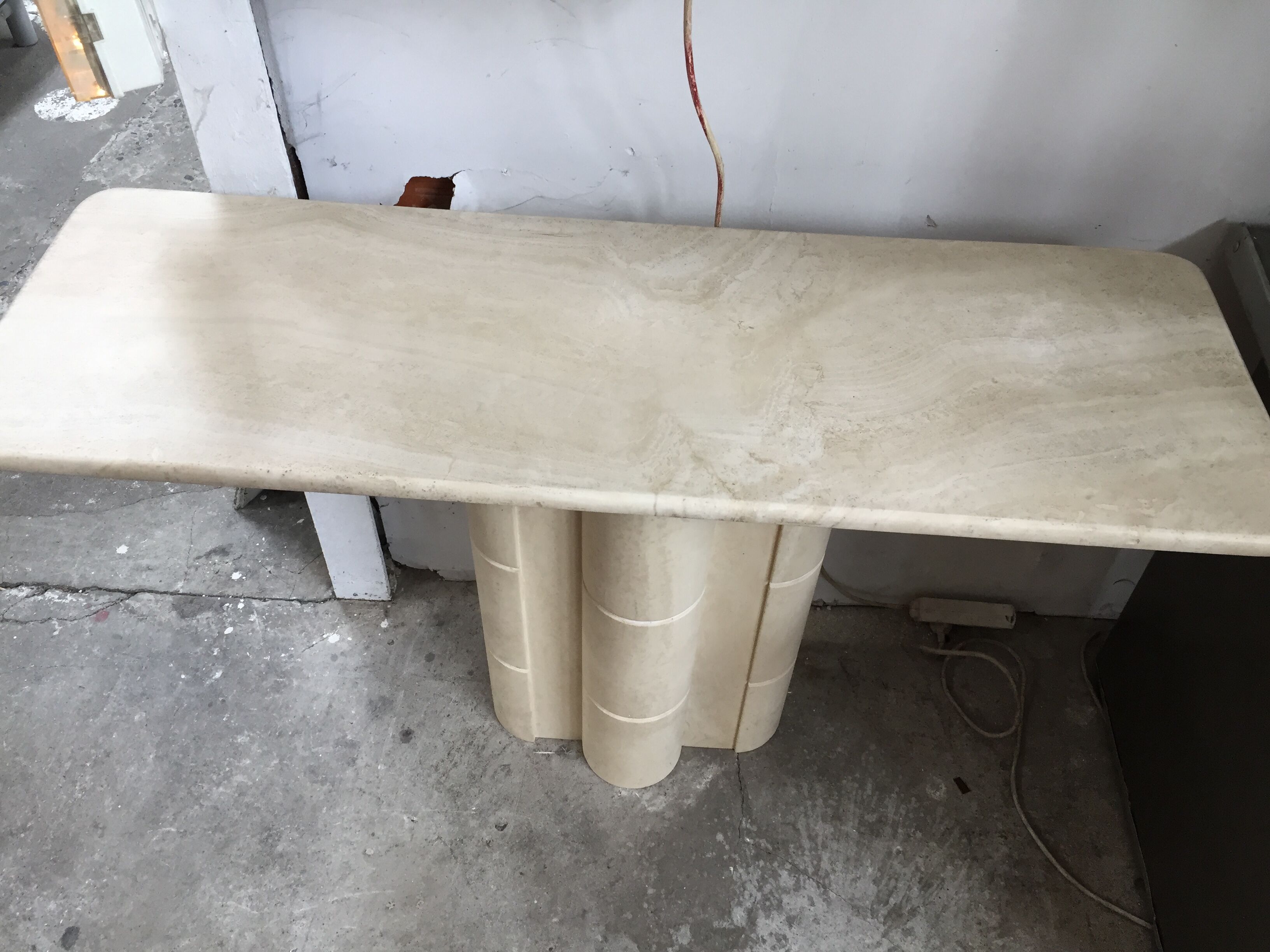 Travertine console years 70/80