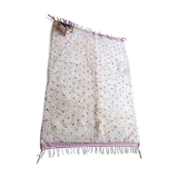 Berber carpet Blessed Ouarain with pink dots fushia and white