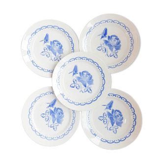 Lot of 5 plates Badonvillier "Michel" Digoin Sarreguemines
