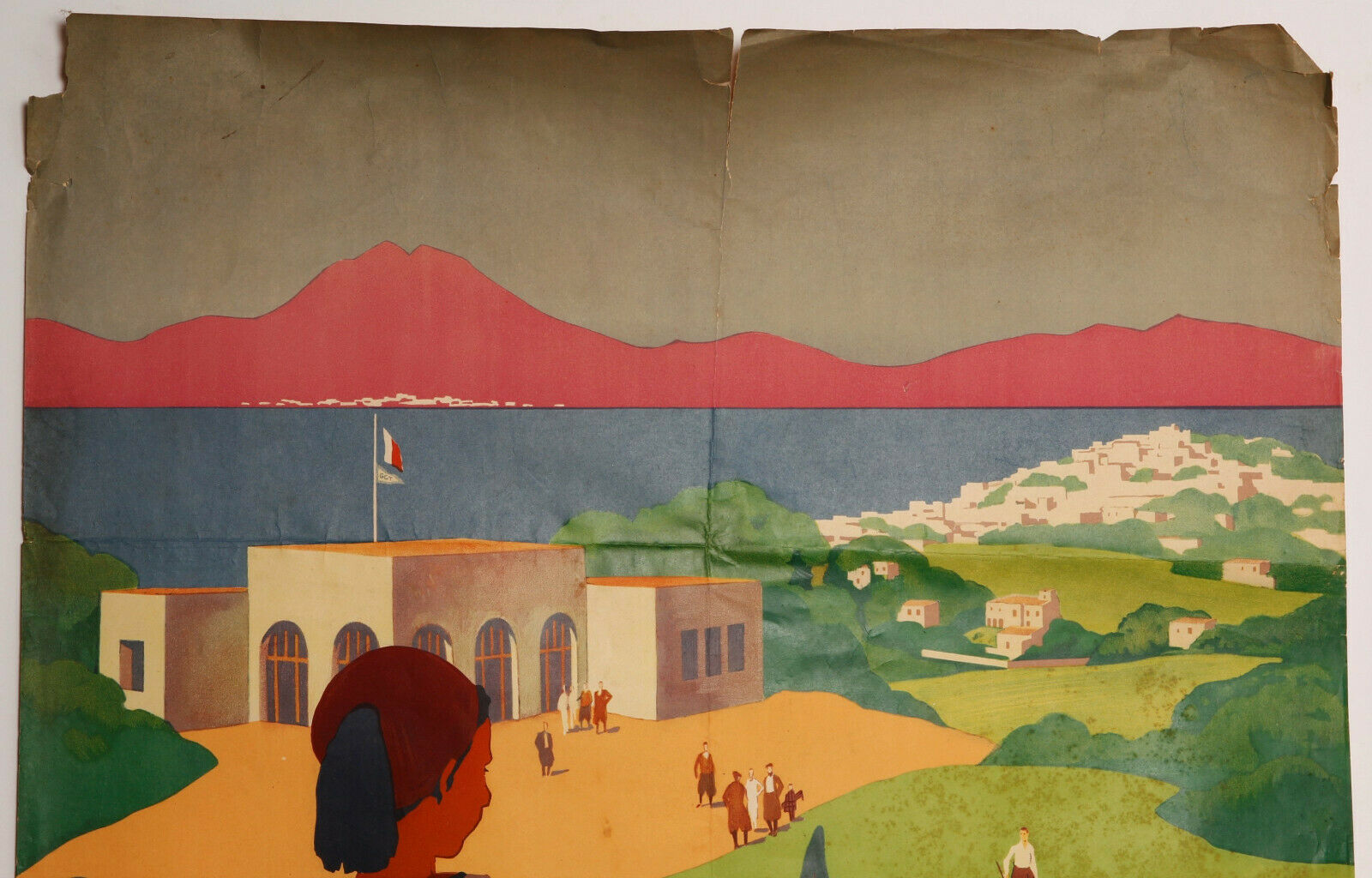 Affiche Roger Broders golf de la soukra Tunis plm Vaugirard 1932