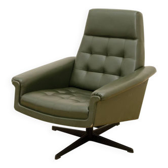 Fauteuil pivotant tchécoslovaque du milieu du siècle, années 1970, Europe centrale