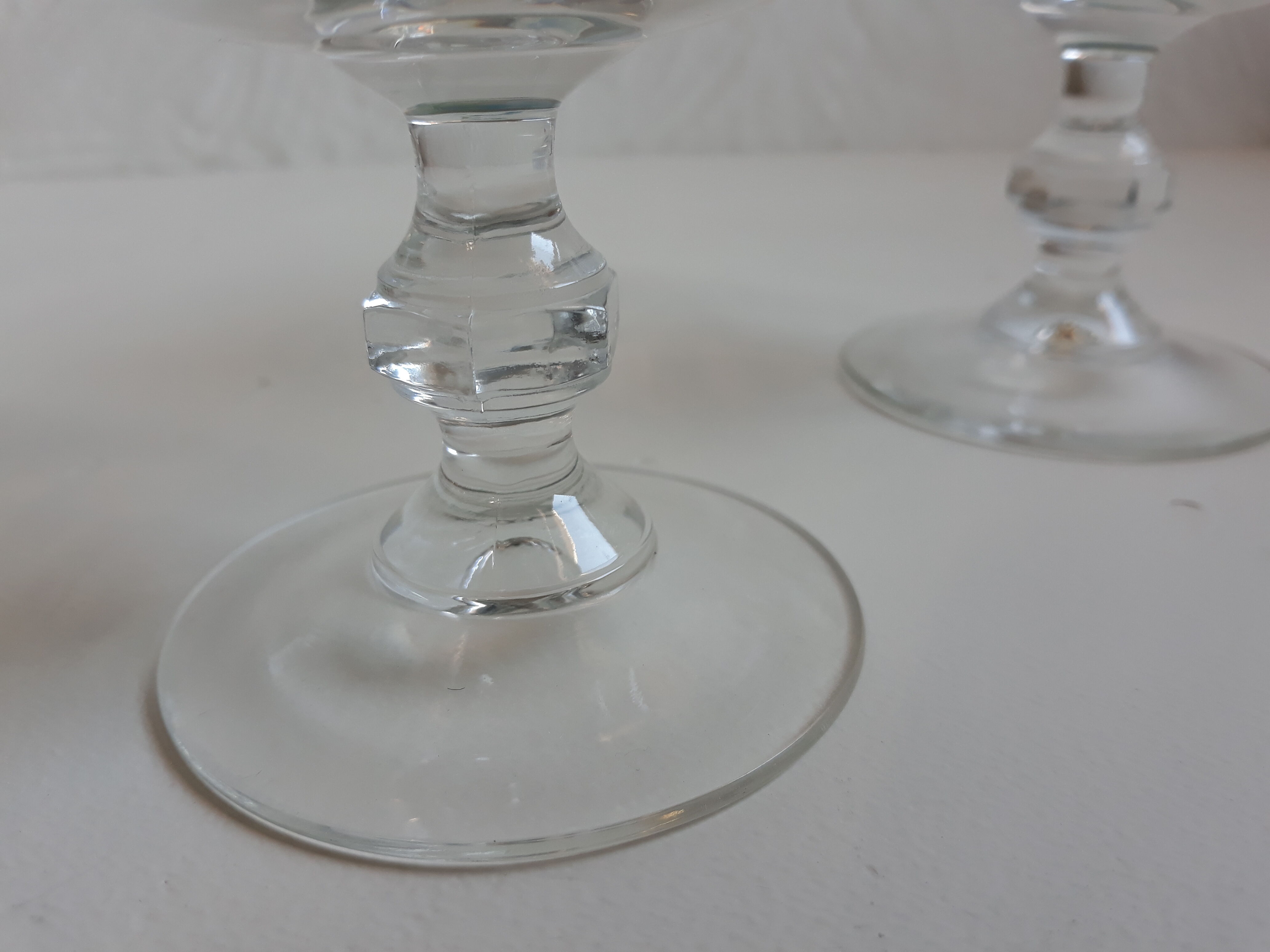 6 Verres myosotis