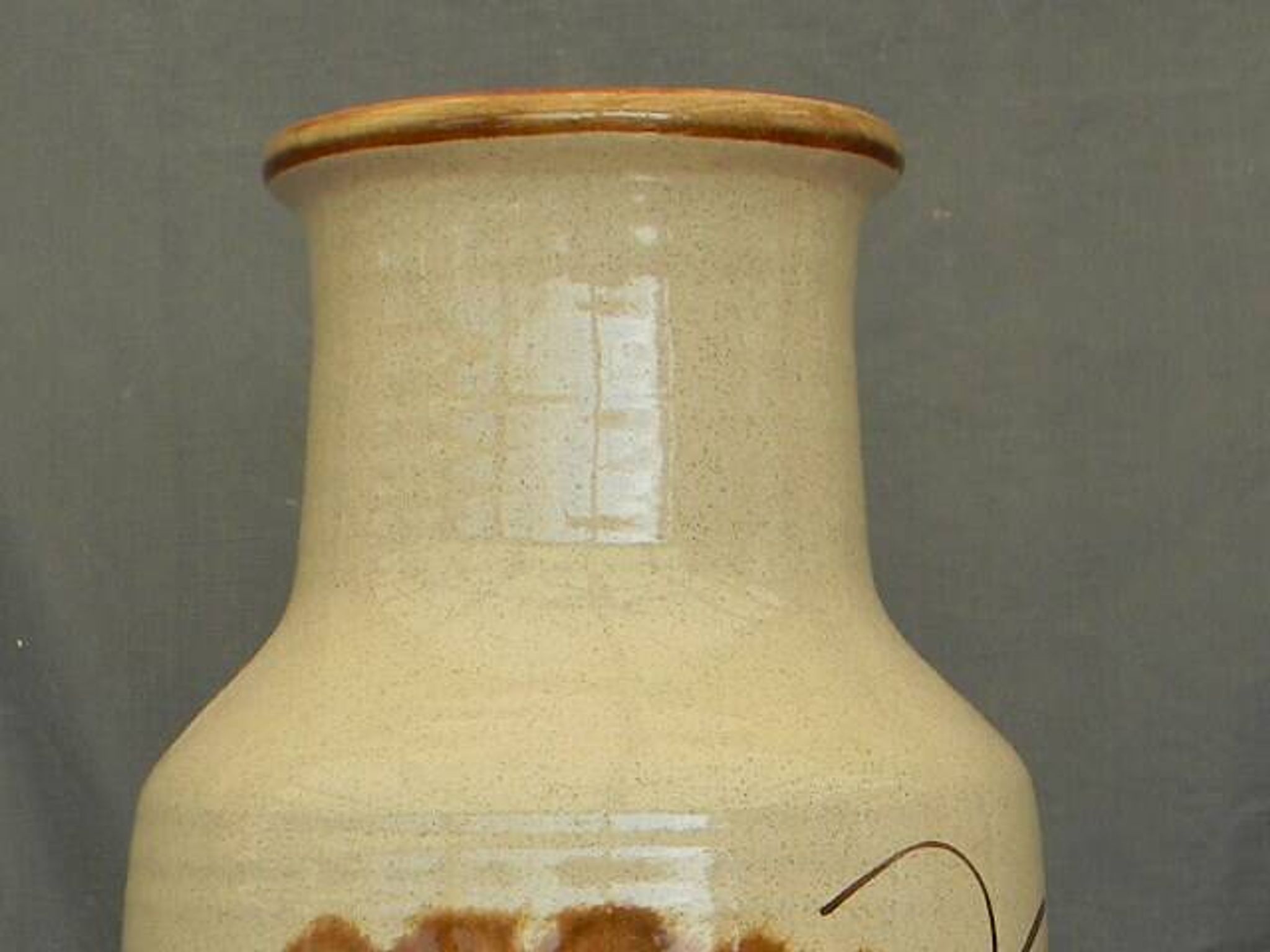 Grand vase en céramique de Saint Clément. Années 1960.