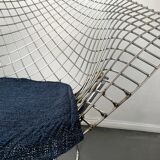 Fauteuil Diamond 421 Chrome Harry Bertoia pour Knoll International, 1970-80