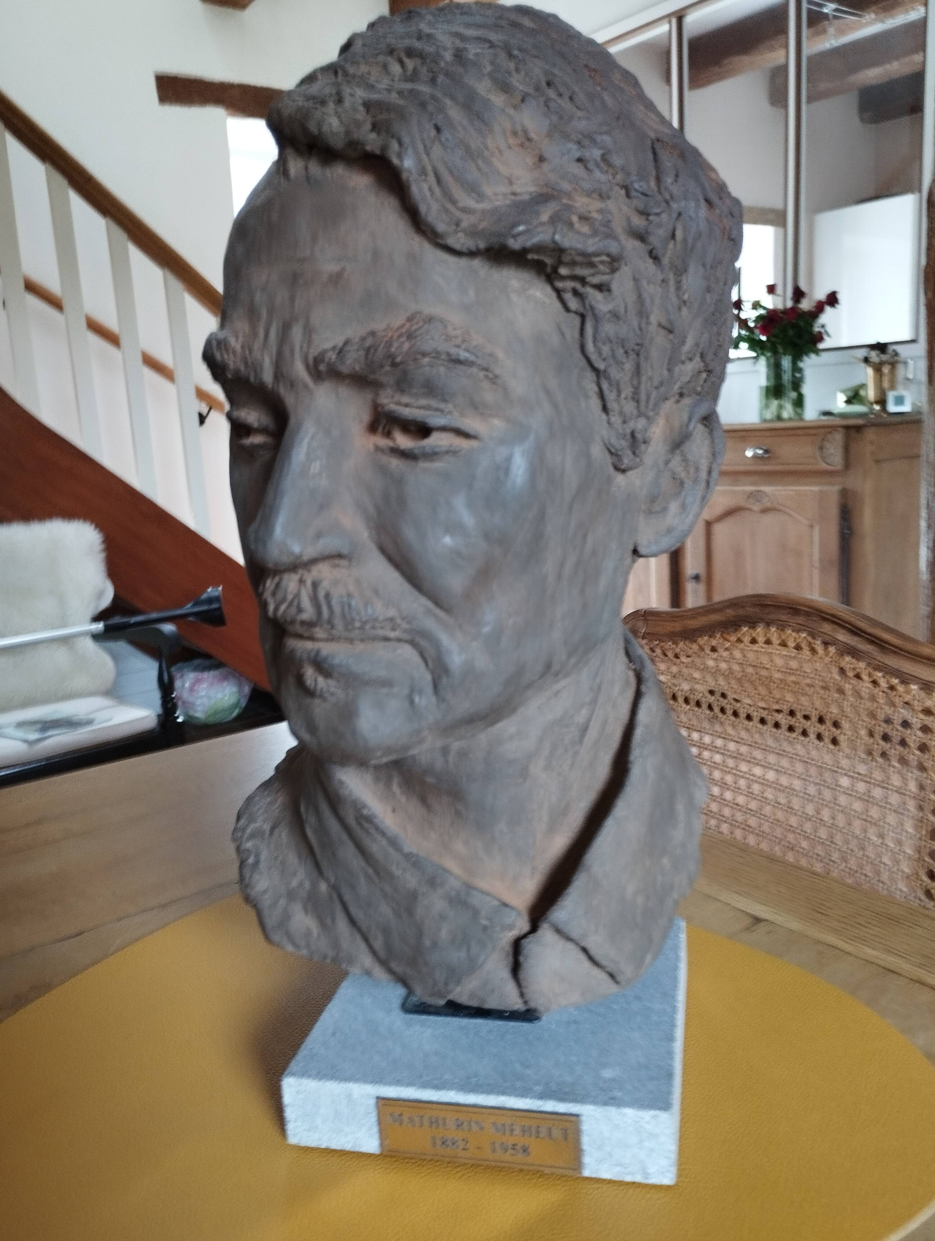 Terracotta bust mathurin meheust