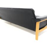 Scandinavian 3-seater leather sofa, Ulferts, Sweden, 1960