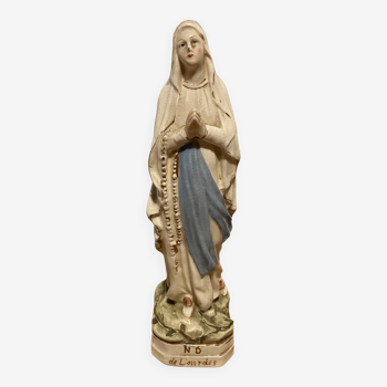 Statue Notre Dame de Lourdes en porcelaine