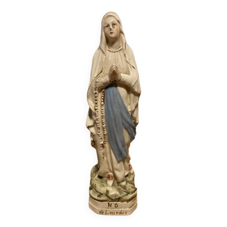 Statue Notre Dame de Lourdes en porcelaine