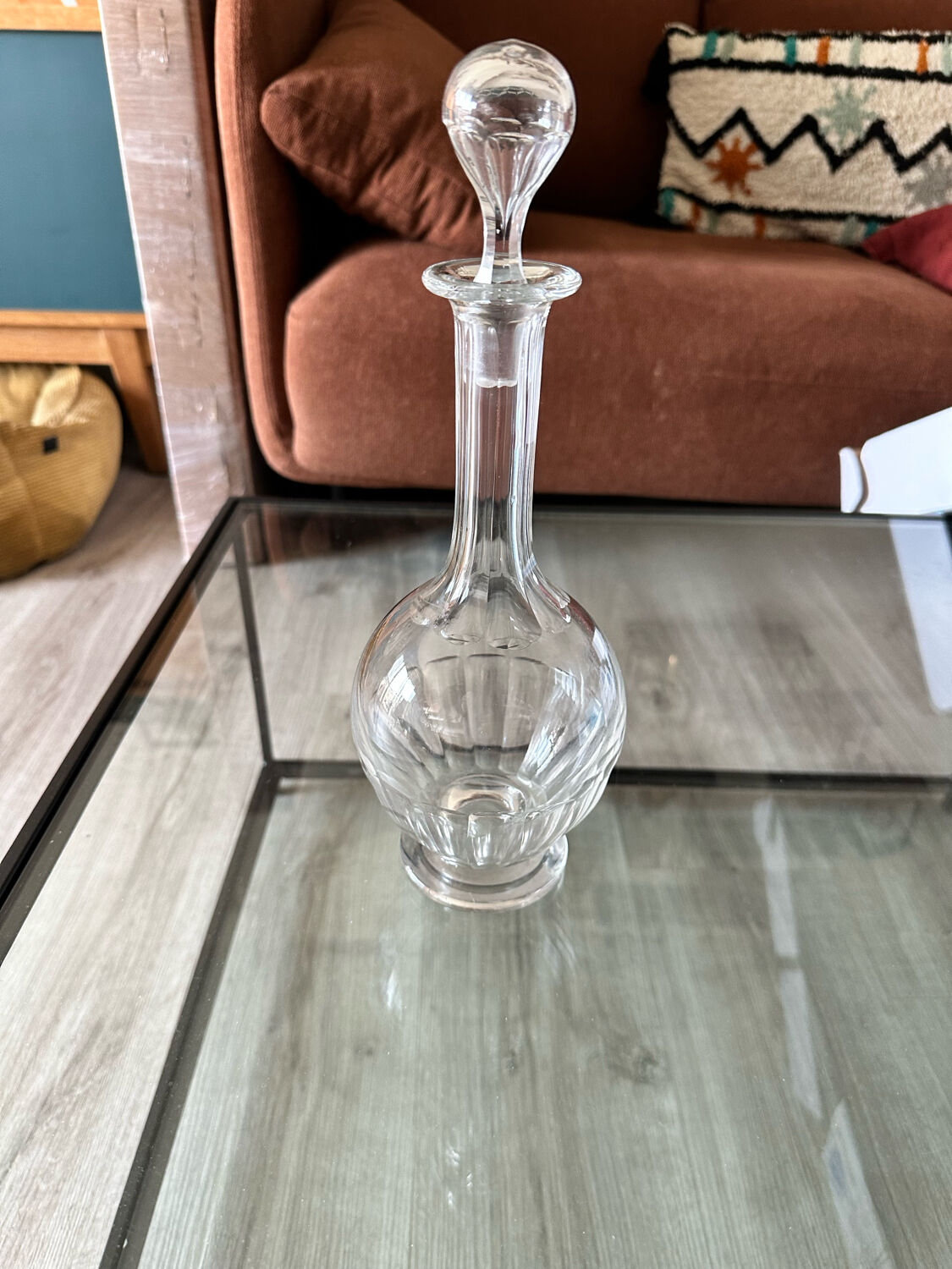 Vintage glass decanter