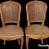 Vintage French wooden chairs